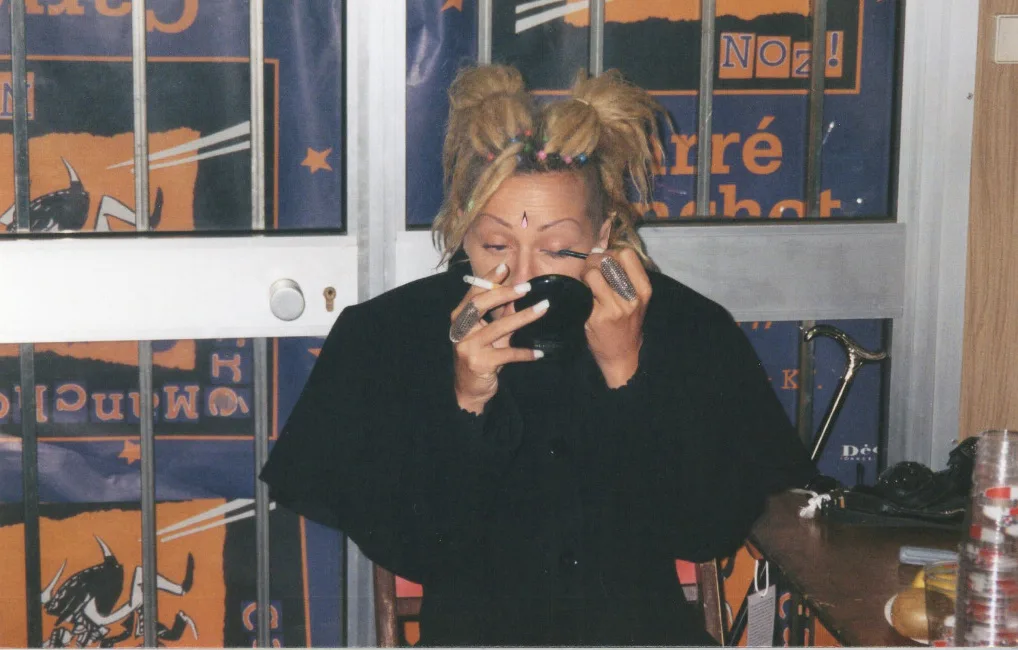 Backstage before a show, 1990s