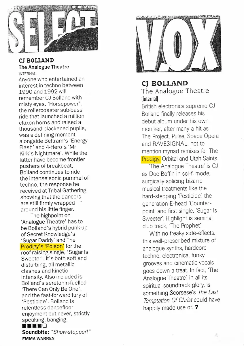 The Analogue Theatre — Vox / Select · 1996