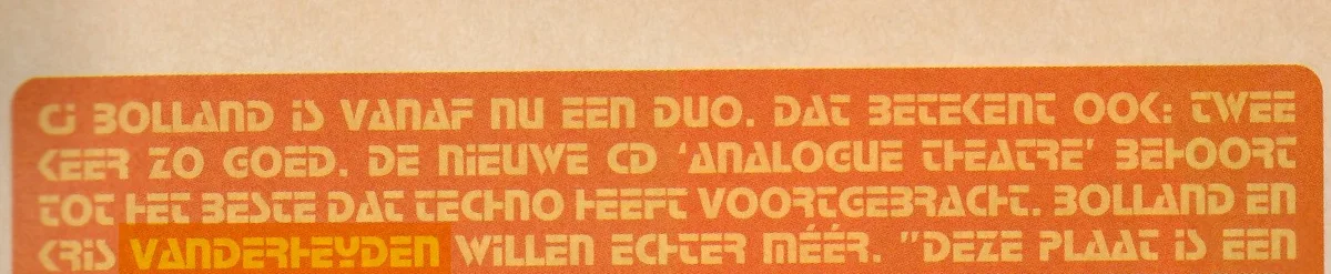 Detail from Out Soon · No. 41, 28 Oct – 2 Dec 1996